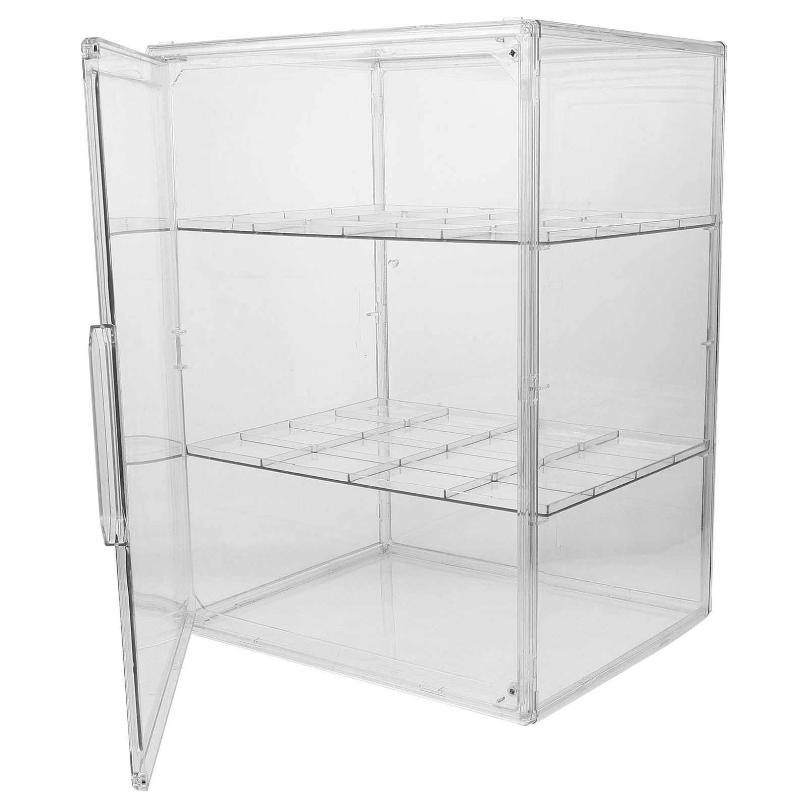 VALICLUD Babyflaschen Organizer aus Acryl mit 2 Ebenen und Individuellen Fächern Stapelbar für Geordnete Aufbewahrung von Flaschen und Saugern im Kinderzimmer