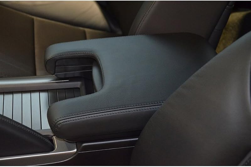 Hoypeyfiy Reemplazo de la piel de la cubierta del reposabrazos de la tapa de la consola central de cuero negro para Acura TL 2009-2012 (solo cuero)