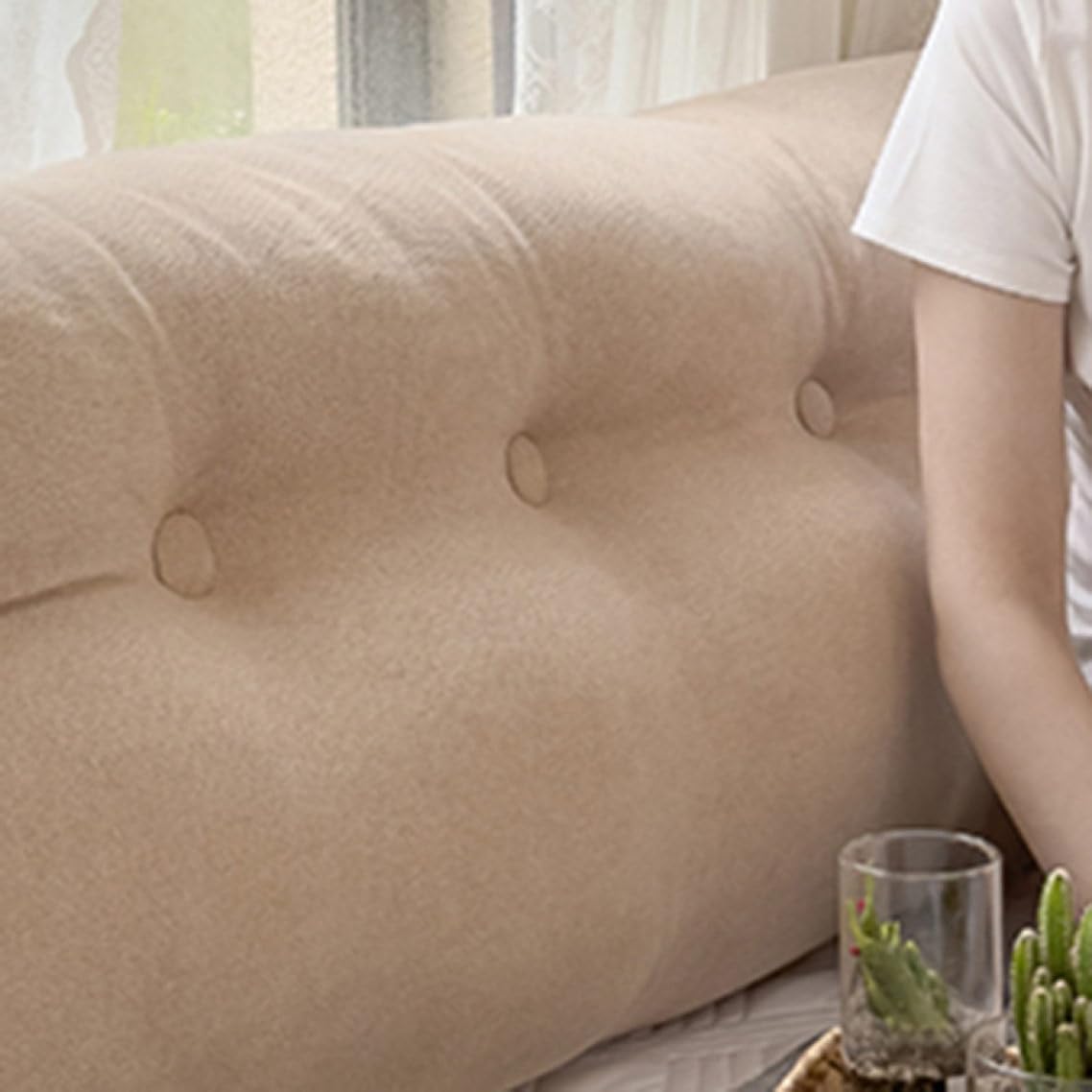 Amazon｜[KUZQIM] 背もたれ クッション 80*50*20 ベッド 三角