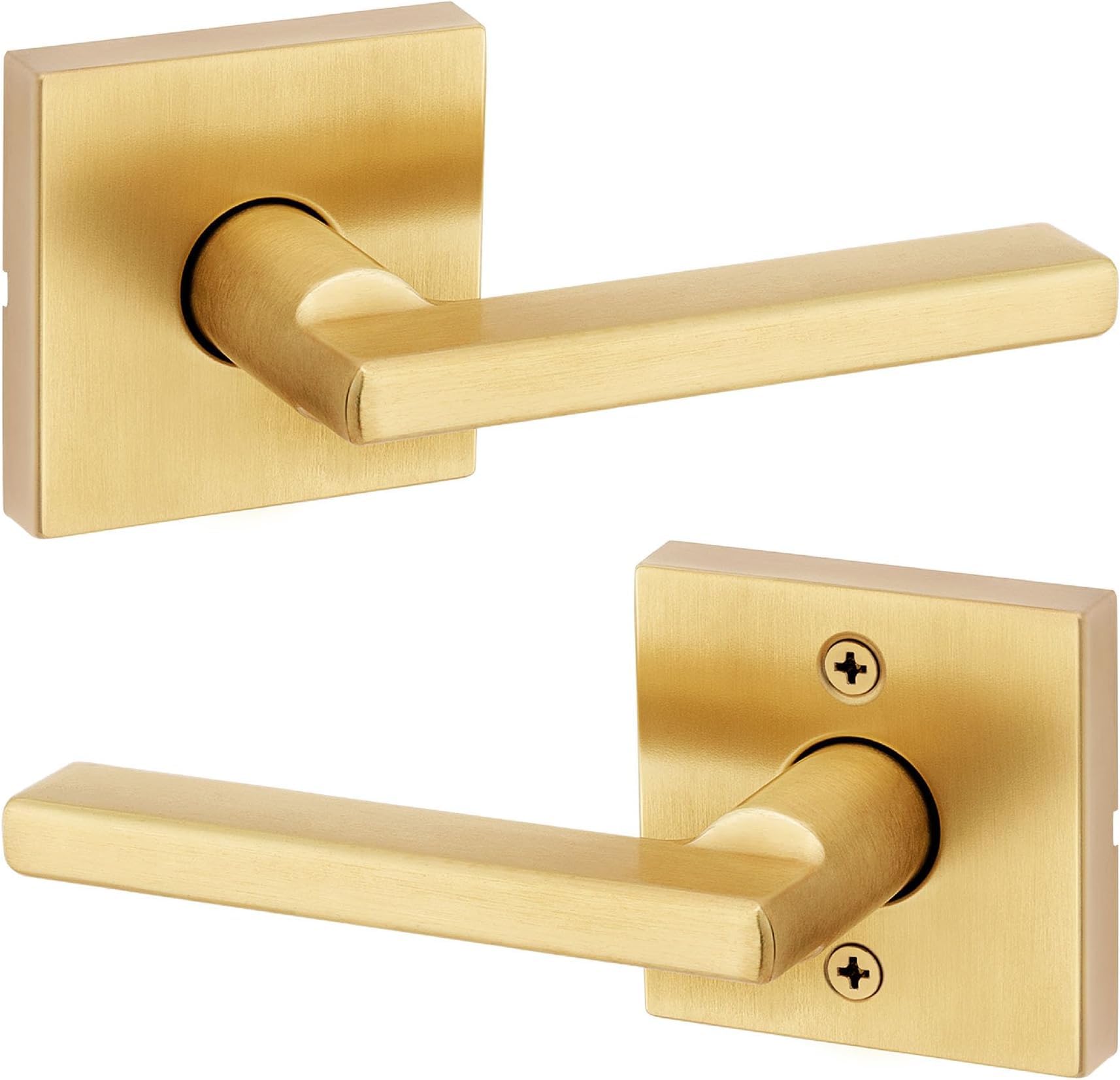 Kwikset Halifax Matte Black Door Lever (10-Pack) -12