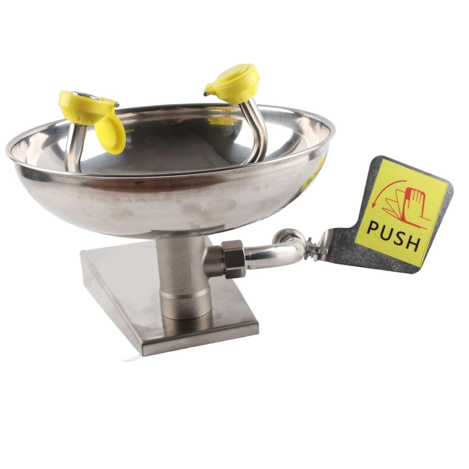 Eyewash Stations Eyewash Station Spray Head, 304 Stainless Steel Double Nozzle Wall Mounted