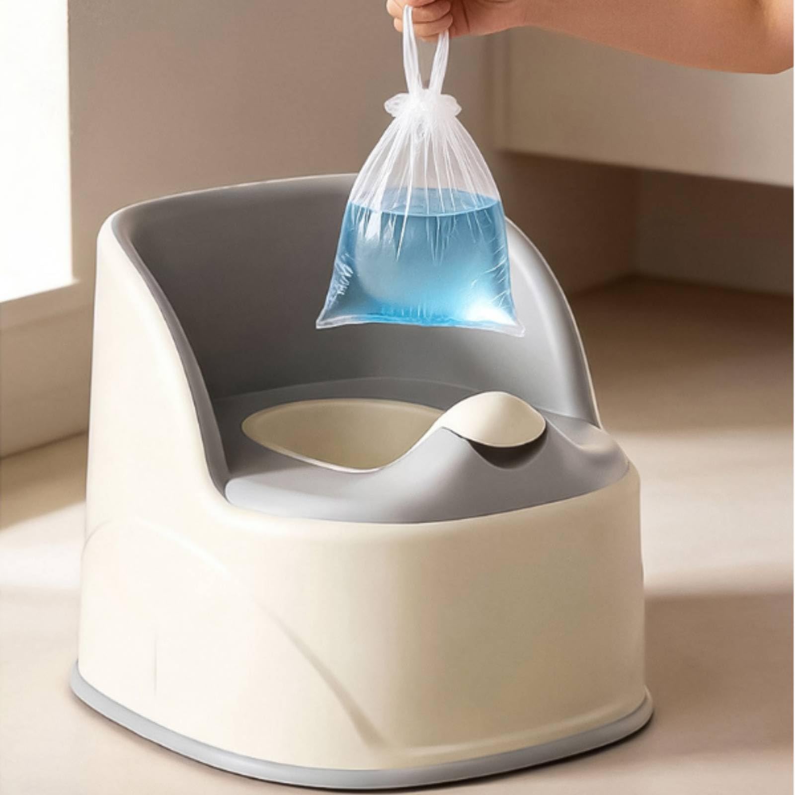 Orinal Infantil Cómodo Bacinica con pósito Lavable Taburete para Niños Pequeños, Cream Gray