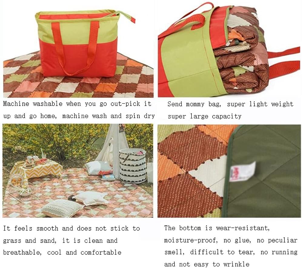 Outdoor Picnic Blanket Oversized Beach Blanket Machine Washable Picnic Blanket Waterproof Picnic Mat Suitable for Beach Hiking and Camping Great for picnics, Beaches, RVs and outings (Color : B)