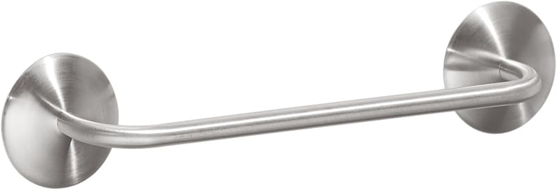 iDesign Forma Brushed Stainless Steel AFFIXX Self-Adhesive Towel Bar - 11" x 2.25" x 2"