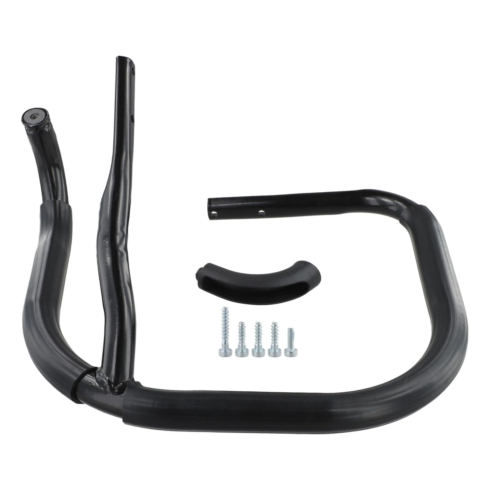 Mango angular para motosierra MS660 MS650 MS640 066 Reemplazo para motosierra 1122 790 3611 1122 791 5501, manillar robusto con tornillos, color negro
