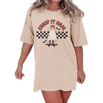 Amazon.com: GLIGLITTR Creep It Real Shirt Women Halloween