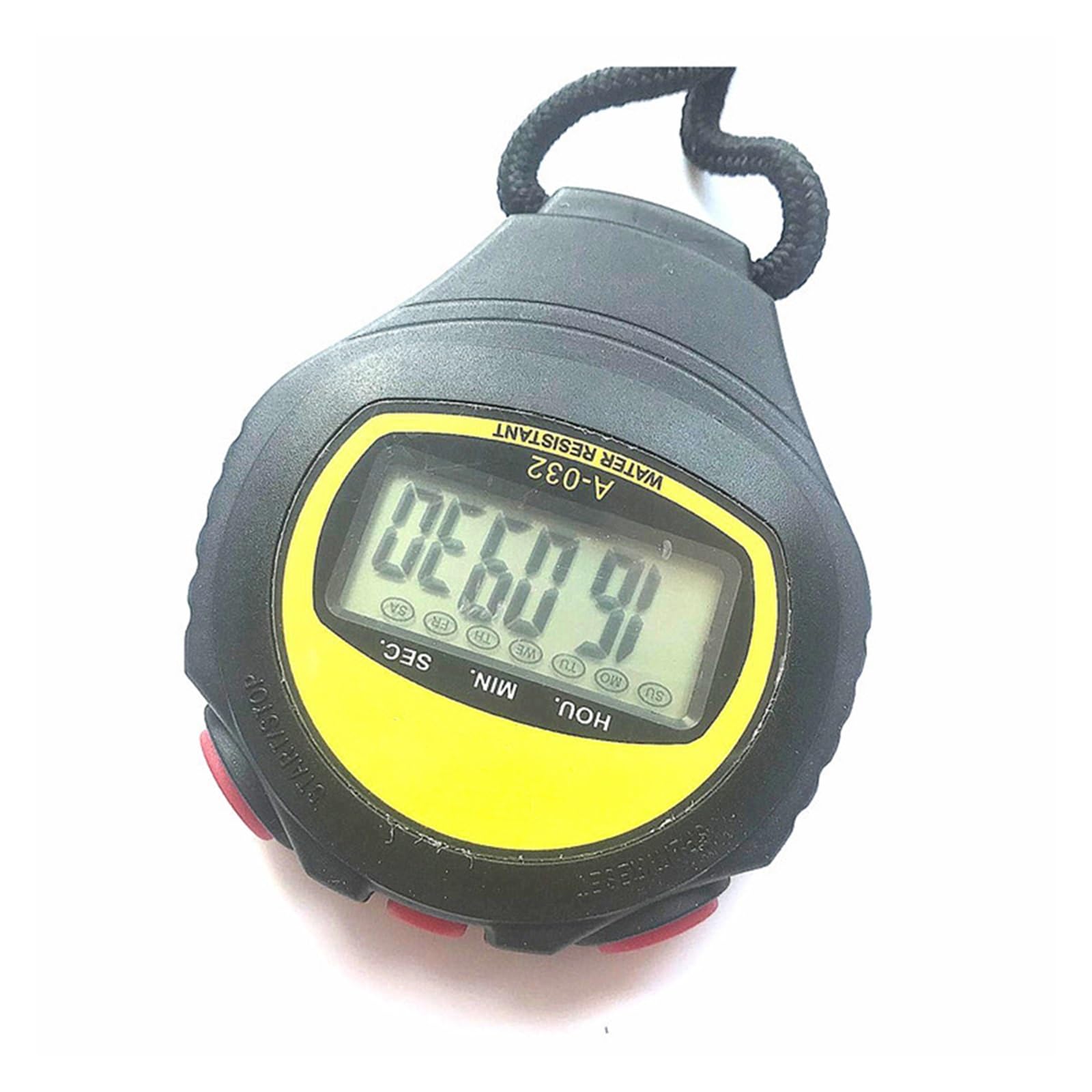 Duży wyświetlacz Timer do biegania Sędzia sportowy Trener Timer Wodoodporny stoper do biegania,Stoper