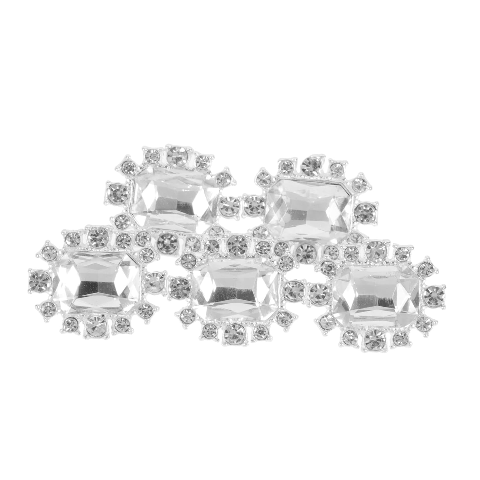 Lot de boutons décoratifs de couture en zinc et strass pour manteau et pull