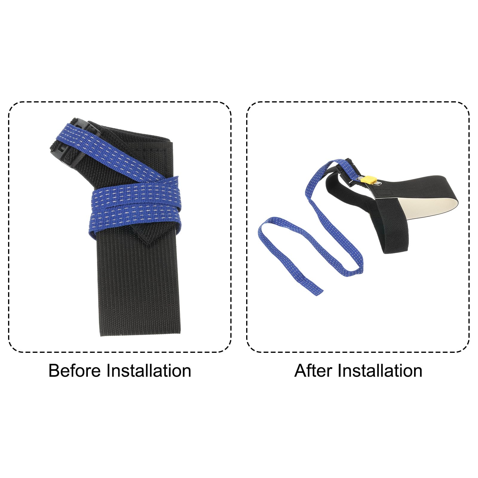 QUARKZMAN 5 Stück ESD-Antistatik-Fuß-Fersenriemen Antistatik-Armband Band verstellbar mit Klettverschluss zur Ableitung von statischer Elektrizität, Schwarz, Weiß