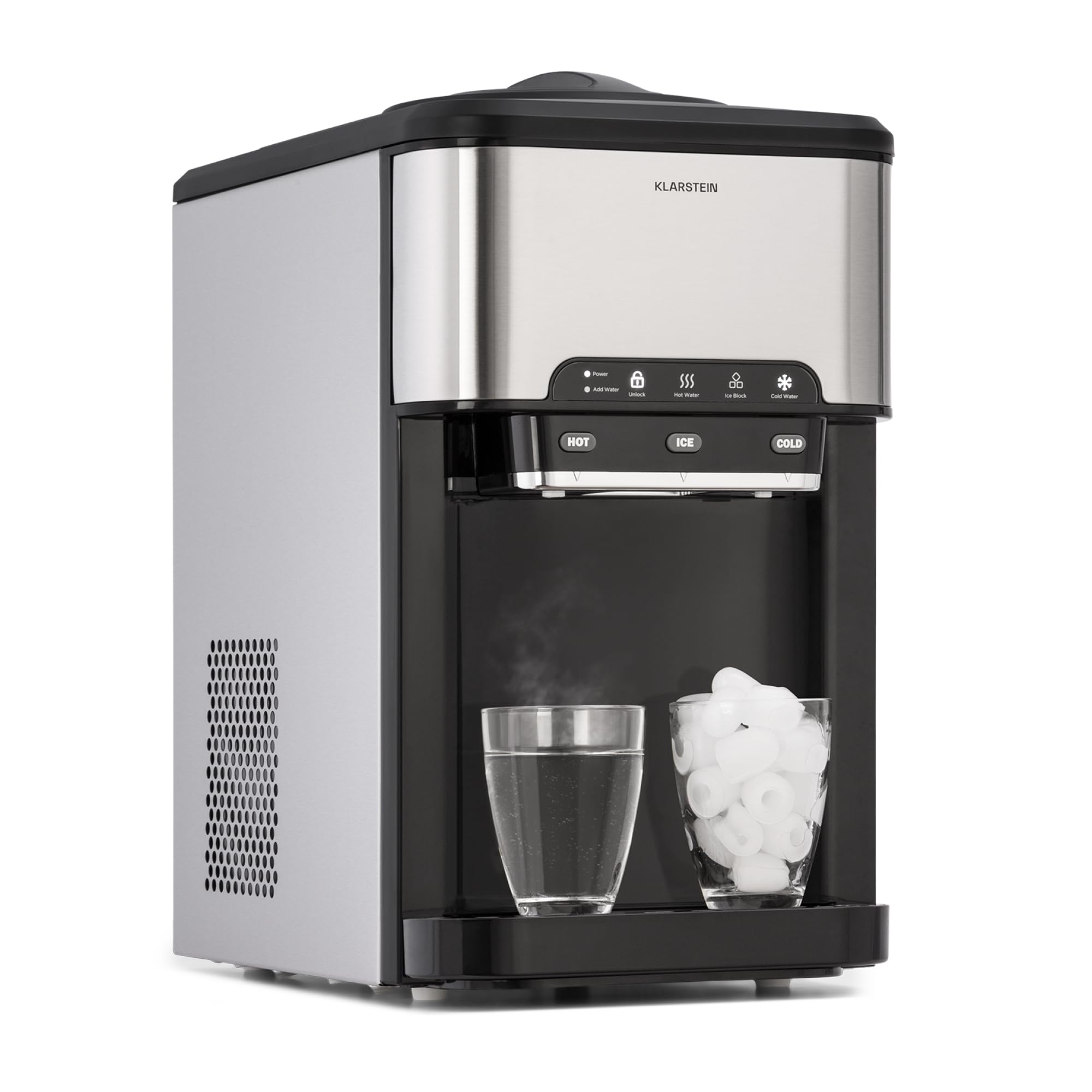 Klarstein Eiswürfelmaschine Für Bars Camping Gastro, Schnelle Eiswürfelmaschine Mit LED Display R600a Kuhlmittel 145w Profi Eiswurfelbereiter Mit Eisschaufel 35kg Eiswurfelbehalter 20 72853042 Klarstein Eiswürfelmaschine Für Bars Camping Gastro, Schnelle Eiswürfelmaschine Mit LED Display R600a Kuhlmittel 145w Profi Eiswurfelbereiter Mit Eisschaufel 35kg Eiswurfelbehalter 20 72853042