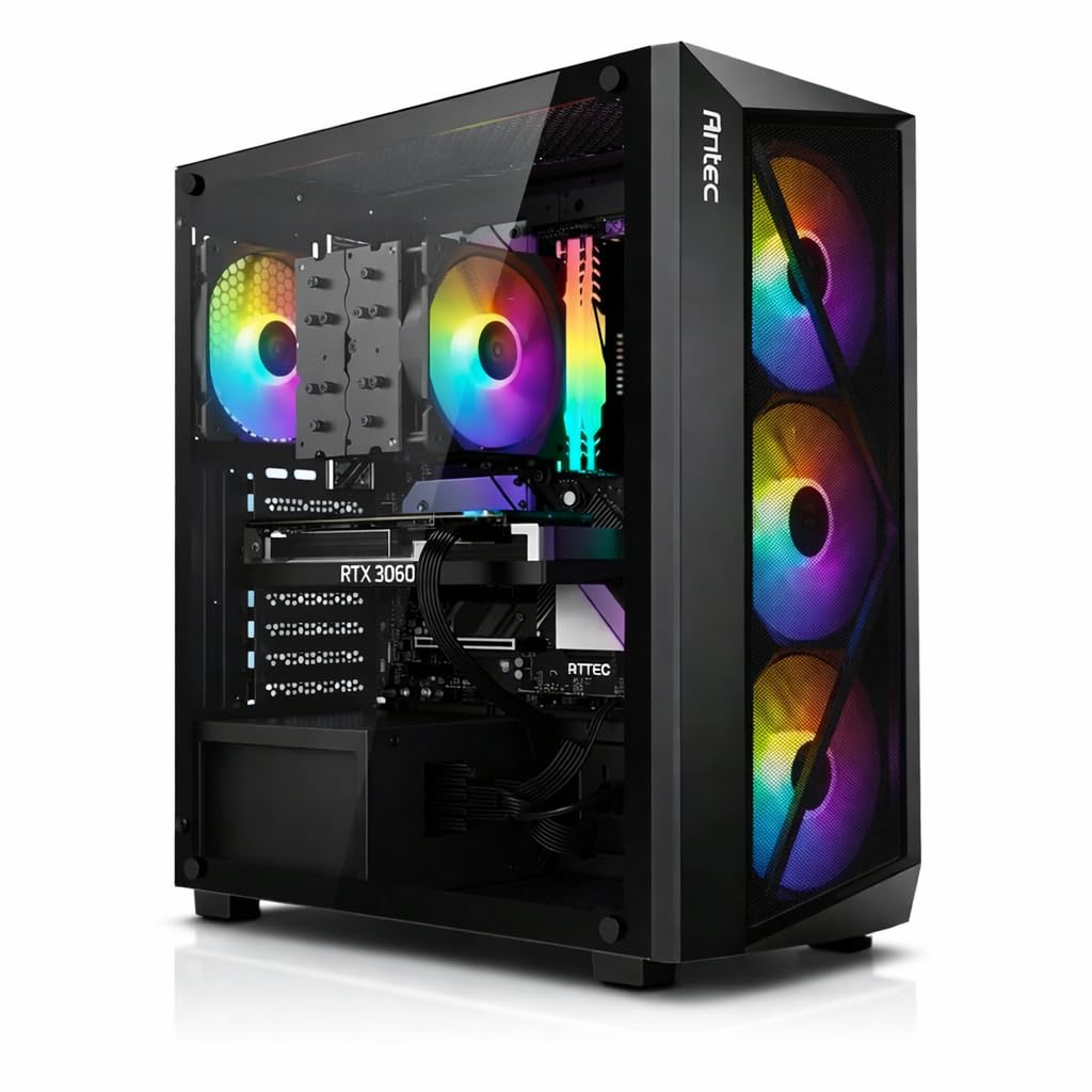 PC GAMING URANUS – AMD Ryzen 7 5700X – Nvidia GeForce RTX 3060 12 GB – 16 GB DDR4 RAM – SSD NVMe 512 GB – Wi-Fi – Windows 11 Pro – Mid Tower