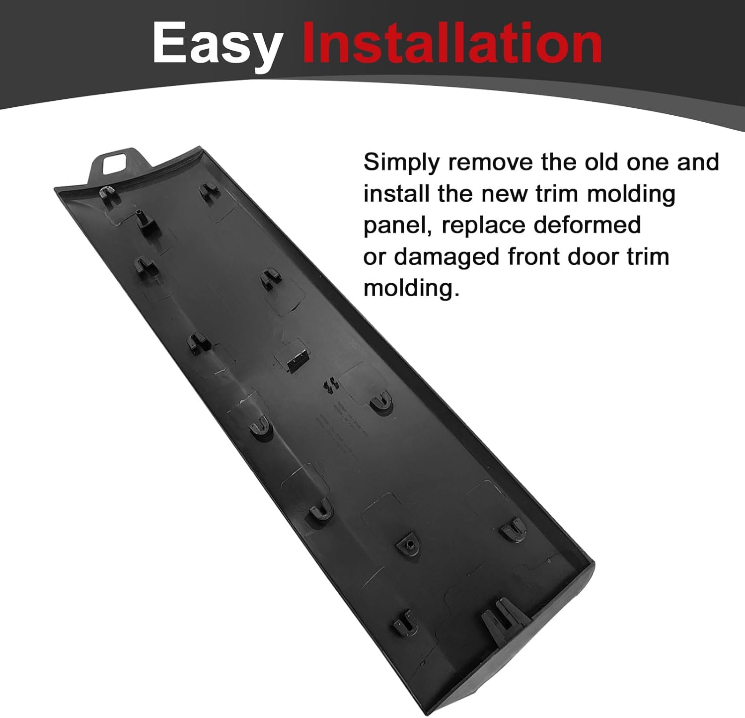 Front Left Driver Side Cargo Sliding Door Body Molding Door Panel Plastic Trim Fits for Ford Transit-150 Transit-250 Transit-350 Transit-350 HD Cargo Van 2015 2016 2017 2018 2019 BK3Z6120939AA