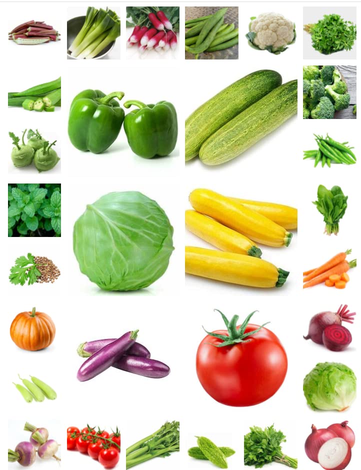 Agro Acres Organic Vegetable Hybrid Seeds Combo - 30 Varieties Kitchen Garden Pack (1100+ Seeds) All Season Seeds (B09TZXXW99) Amazon Price History, Amazon Price Tracker