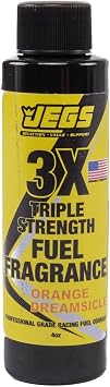 JEGS 63658 Fuel Fragrance Orange Dreamsicle Scented 4 oz. Bottle Safe for All In | Orange Dreamsicle Fuel Fragrance 4 oz. Bottle for automotive oils liquids sealers applications