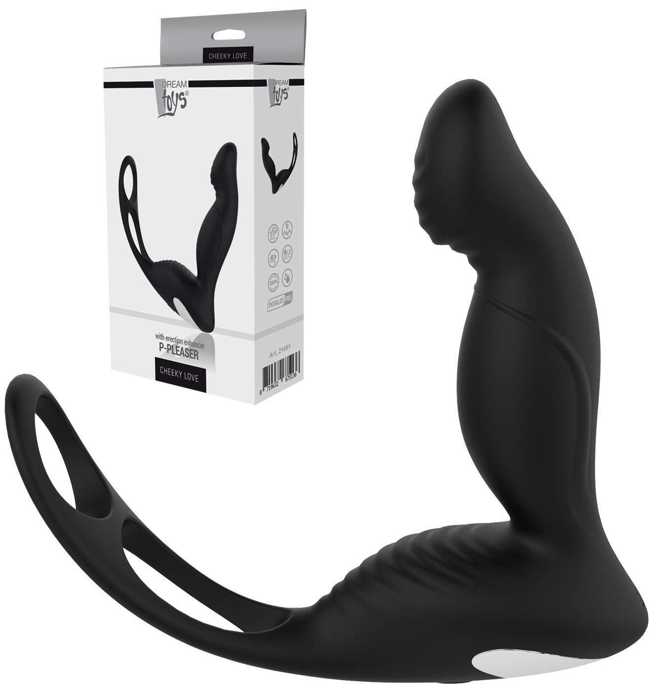 Dream Toys Cheeky Love Vibrator Black One Size