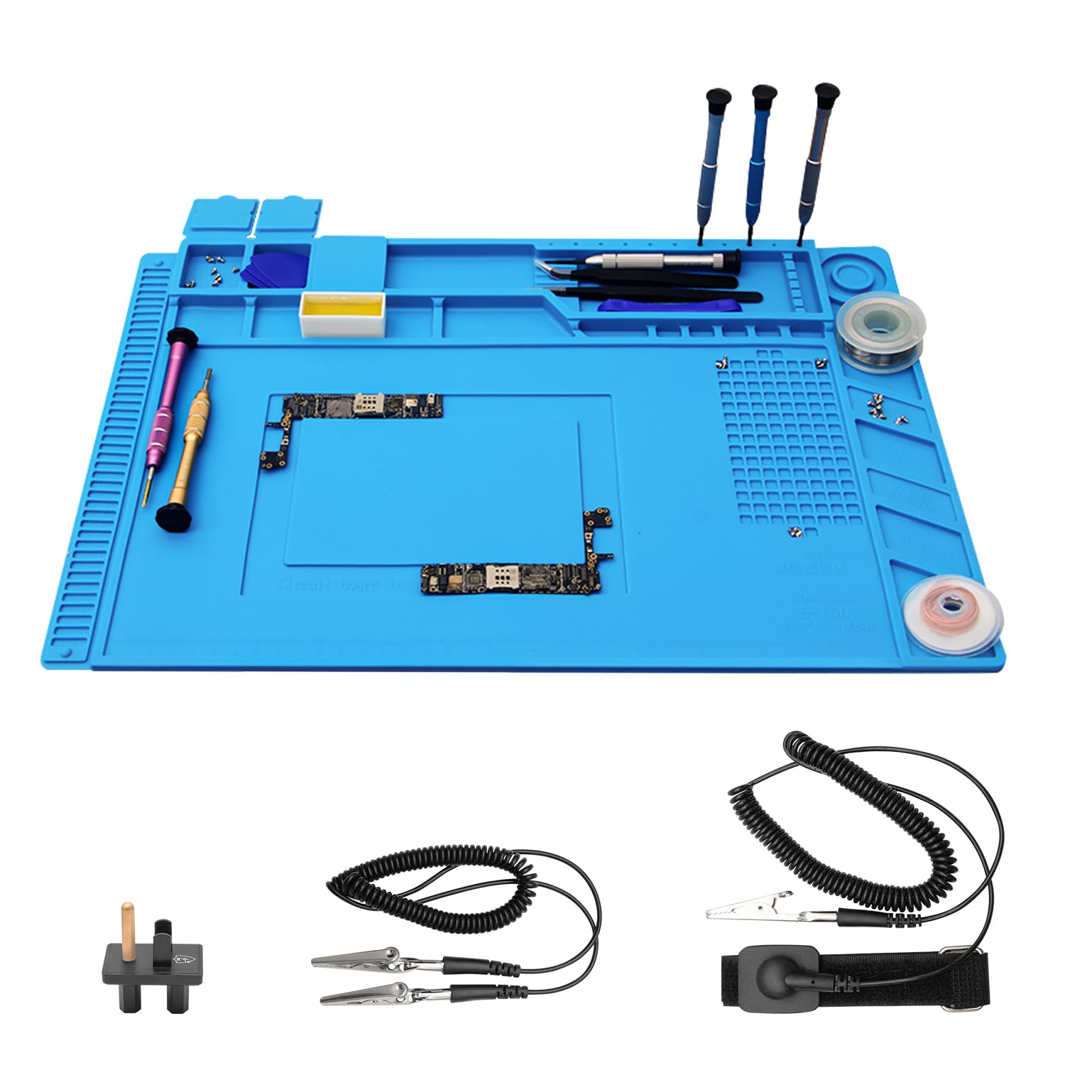 Amazon.co.jp: Kaisi 電子工作マット 作業マット ESD接地セット付き