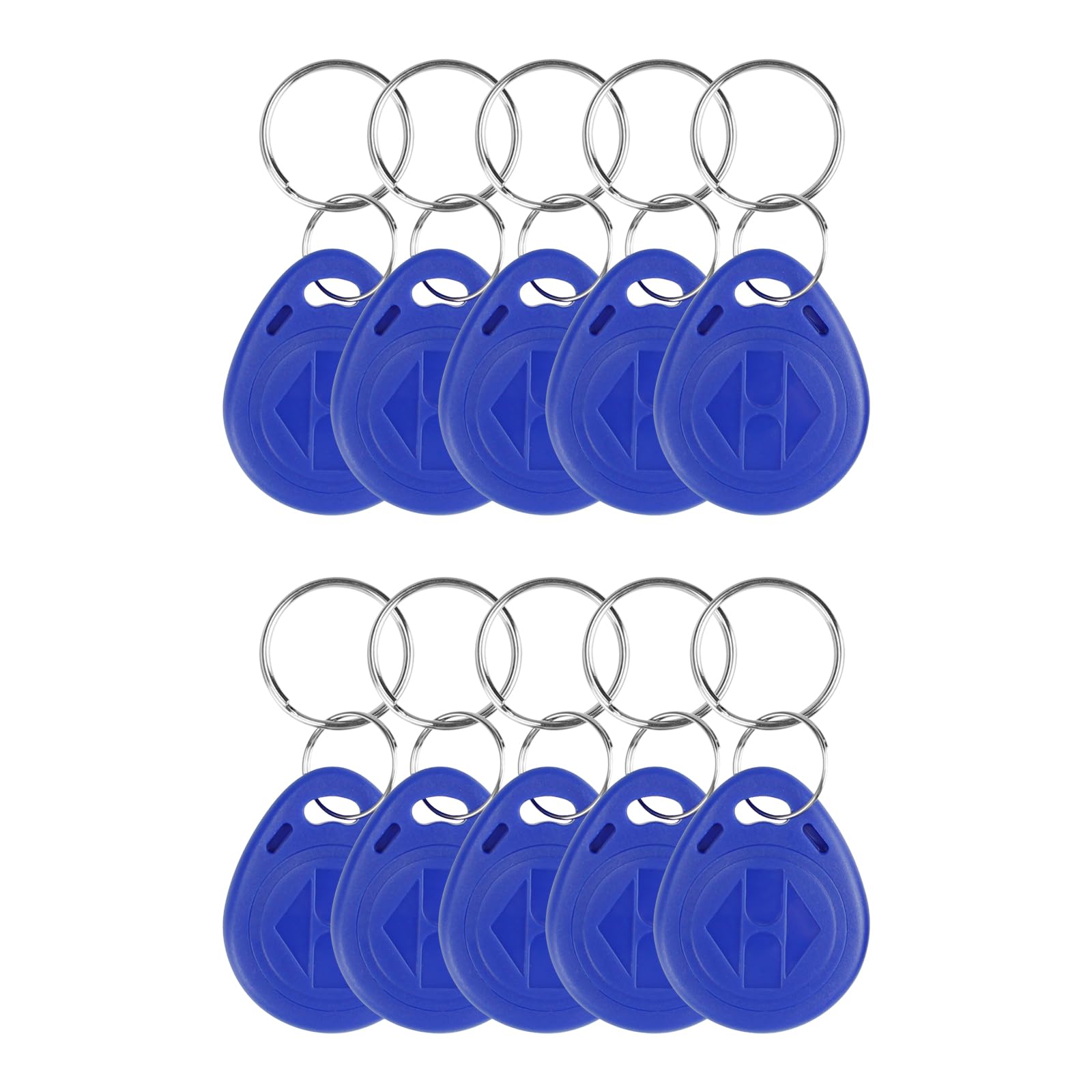 ReaIOKbii 10 PCS 125KHz RFID Access Control Keyfobs,EM4100/TK4100 Proximity waterproof ID Key Tags Read Only, Door Access Control Keychain for Entry System, RFID Card Reader