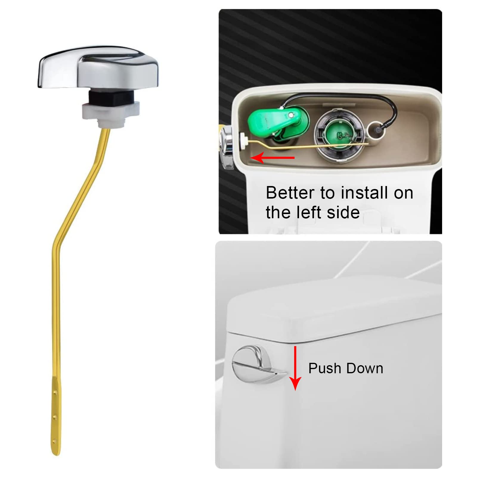 Buy Jmkcoz Angle Fitting Side Mount Toilet Flush Lever Handle for TOTO