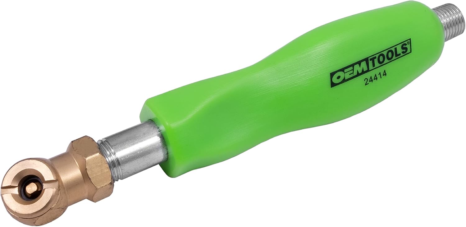 OEMTOOLS 24414 Air Chuck with Comfort Grip Handle, Tire & Wheel Tools, Semi Tire Inflator, Tire Inflator Chuck Tilt Lock, Long Tire Chuck