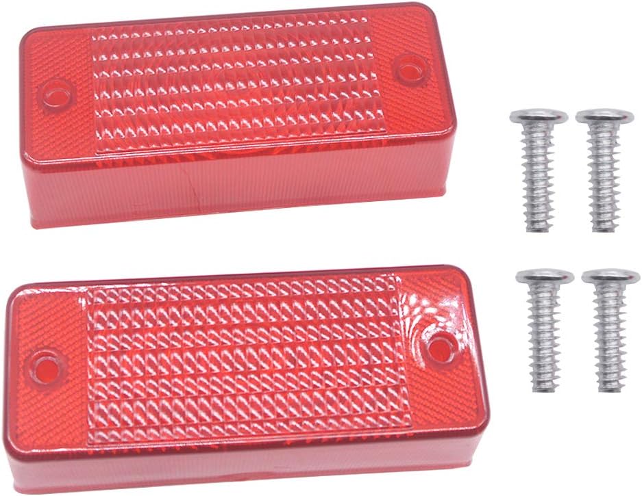 2 Pcs Rear Tail Light Lens 6672276 for Bobcat Skid Steer Loader A300 S100 S130 S150 T110 T140 T180 T190 T200 T250