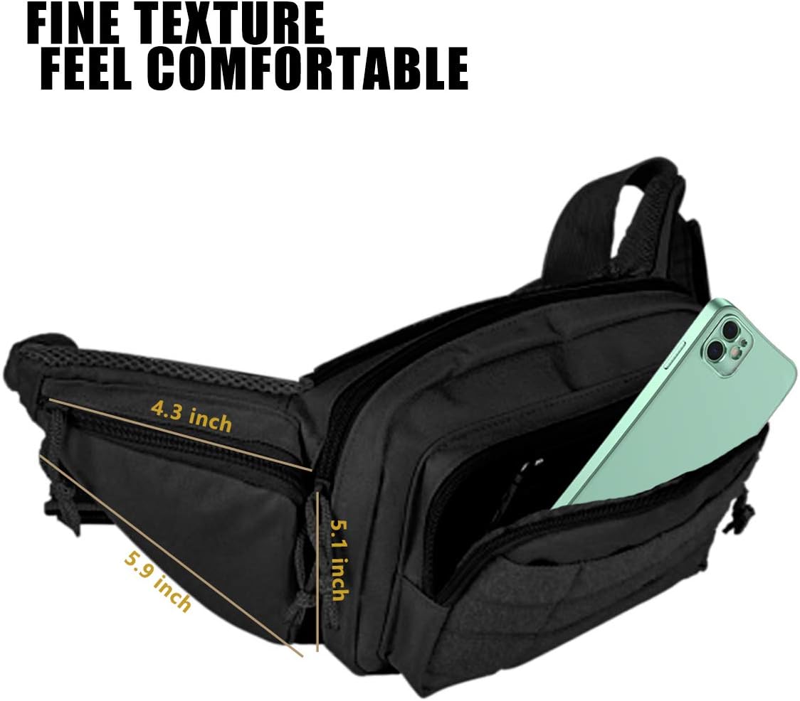 Concealed Pistol Cases ，Multipurpose Carry Gun Holster Fanny Pack Tactical Pouch Waist Bag for Glock 17 19 22 23 31 32 1911 : Sports & Outdoors