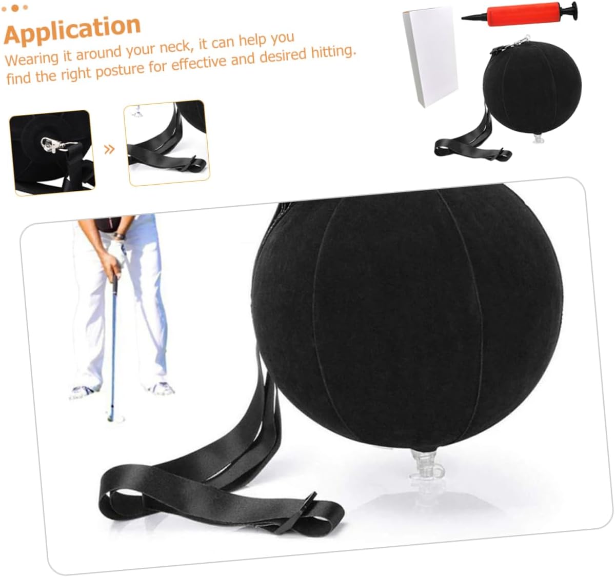 Toyvian Professional Golf Swing Trainer Aid for Beginners Inflatable Posture for Accurate Swing Practice