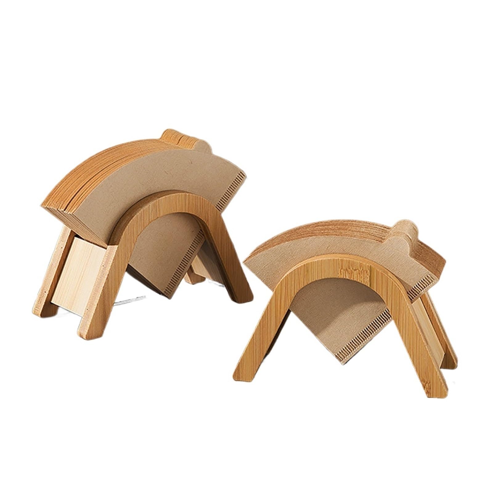 6 stücke Hand Drip Kaffee Filter Papier Halter Holz Lagerung Rack Spender Zubehör Stehen Für Haushalt Wohnen