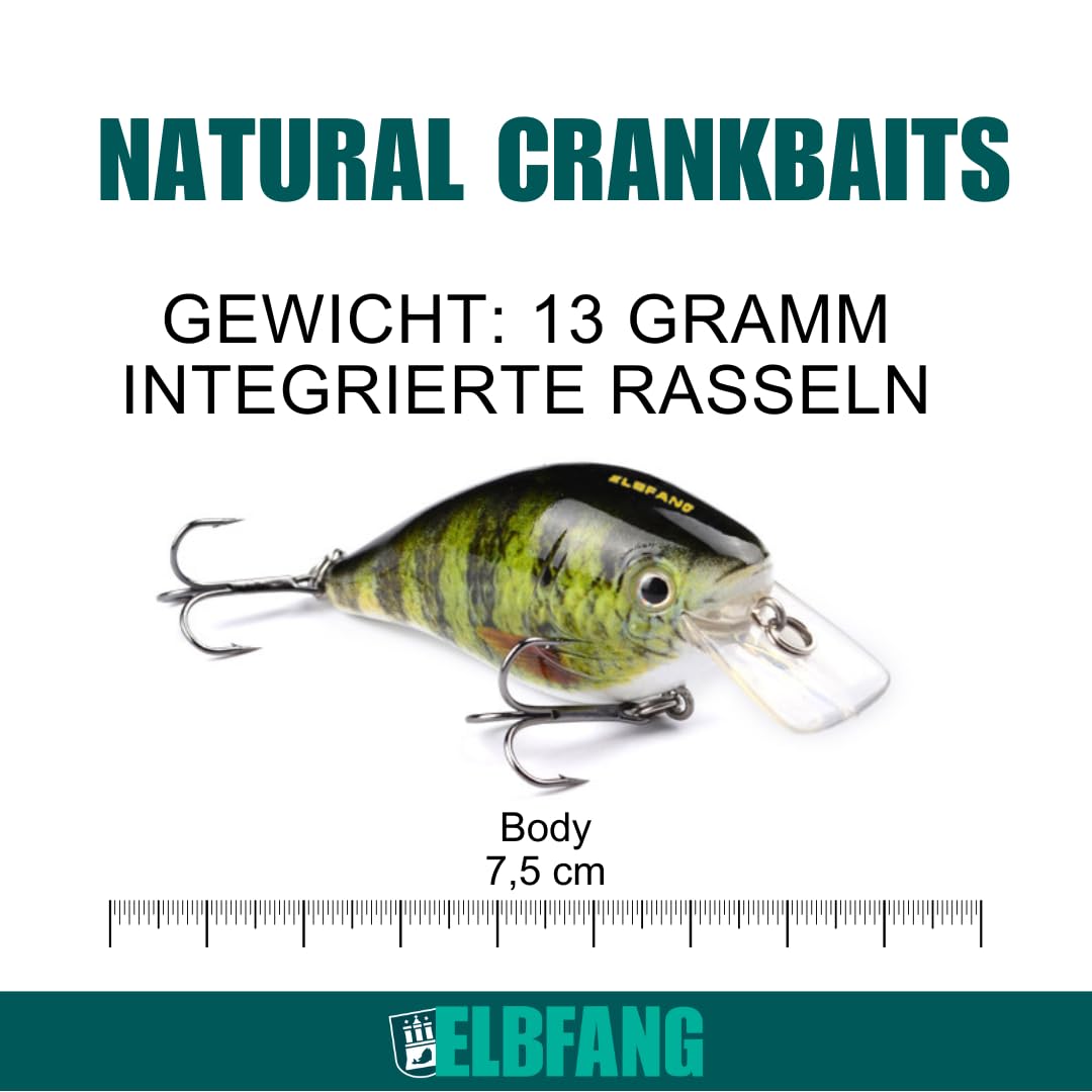 Set 5 Esche Da Pesca Artificiali - Crankbait 18cm Per Trote, Persici E Lucci - Foto 12
