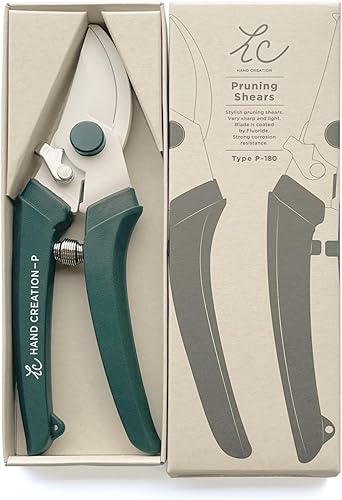 Miniatura 3 de Sakagen Tijeras de podar creadas a mano P180 (verde musgo)