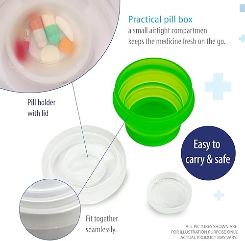 Miniatura 7 de Deke Home - Paquete de 2 tazas de viaje plegables de silicona con tapas, portátiles, tazas de campamento de grado alimenticio para exteriores,