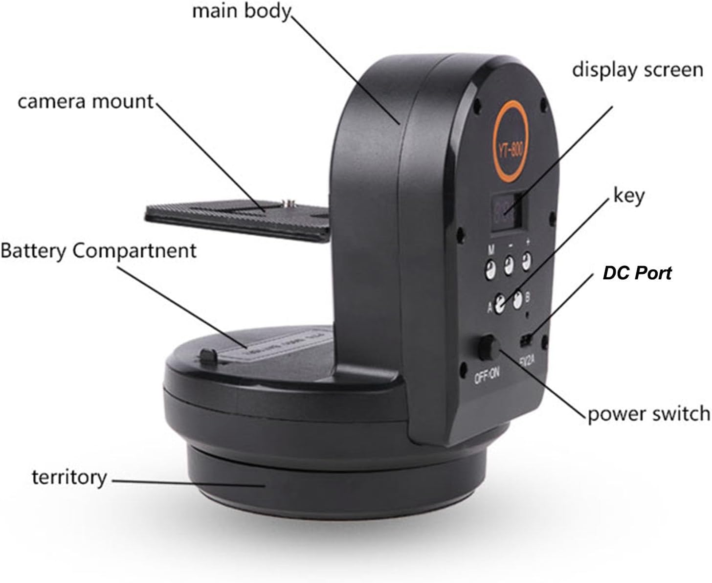 Close-up of the YT800 showing the USB-C fast charging port and the anti-slip outsole.