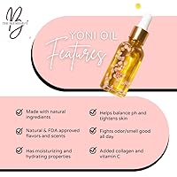 Vista 7 de Aceite de sandía Yoni para mujeres - Cuidado femenino natural para el equilibrio del pH, prevención e hidratación del cabello encarnado - Aceite