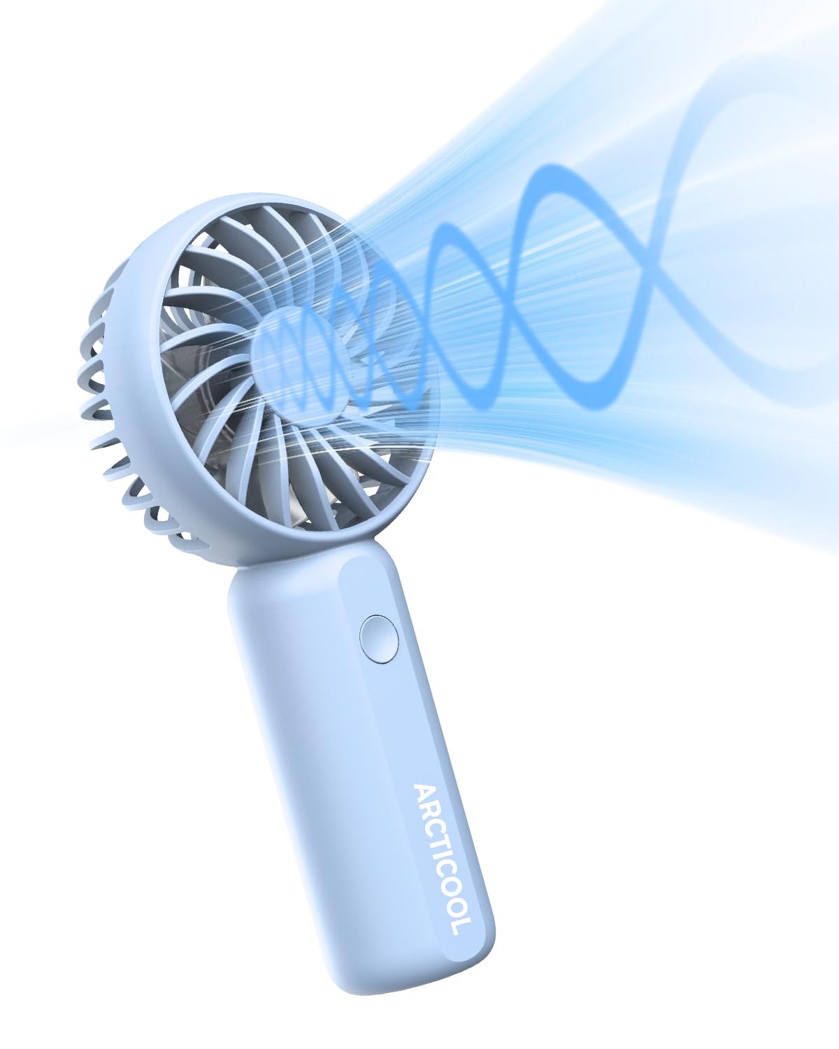 ARCTICOOL Portable Mini Fan - Rechargeable Hand Fan with 3 Adjustable Speeds, 2000mAh Battery, Lightweight Design, Low Noise, and Easy Portability for Indoor and Outdoor Use (Light Blue) (B0CX8XPDPB) Amazon Price History, Amazon Price Tracker