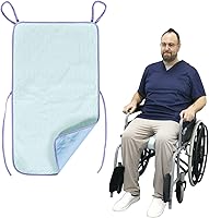 Vista 1 de Almohadillas impermeables para silla de ruedas, altamente absorbentes, 4 capas, suaves, extra grandes, lavables y reutilizables, con dos asas