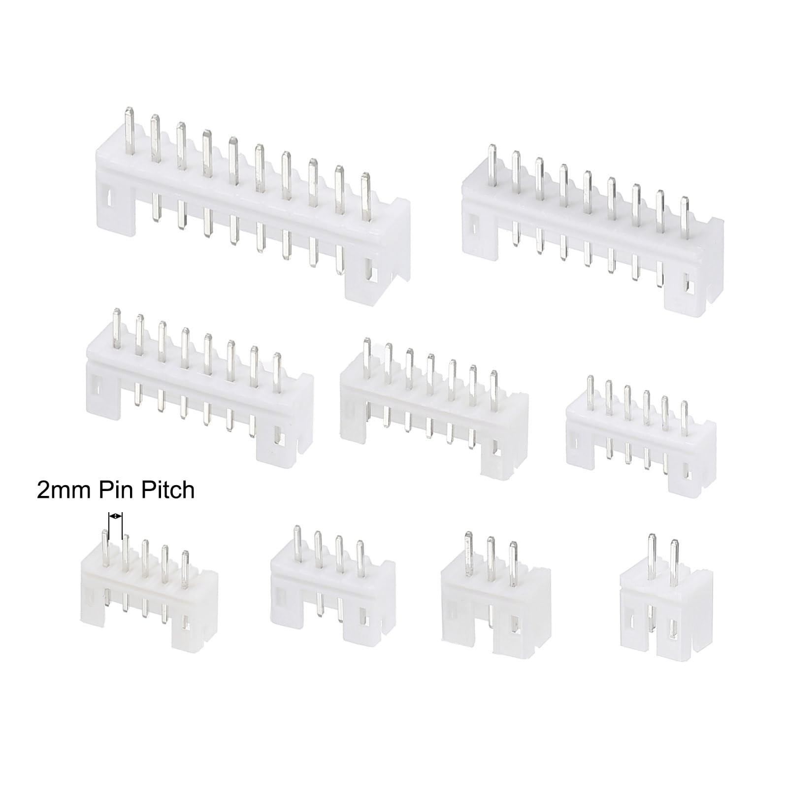 QUARKZMAN 185 Stück JST-XH Stecker, 2/3/4/5/6/7/8/9 Pin Weiblicher Männlich Pin-Header Adapter, 2.54mm Abstand QUARKZMAN 185 Stück JST-XH Stecker, 2/3/4/5/6/7/8/9 Pin Weiblicher Männlich Pin-Header Adapter, 2.54mm Abstand