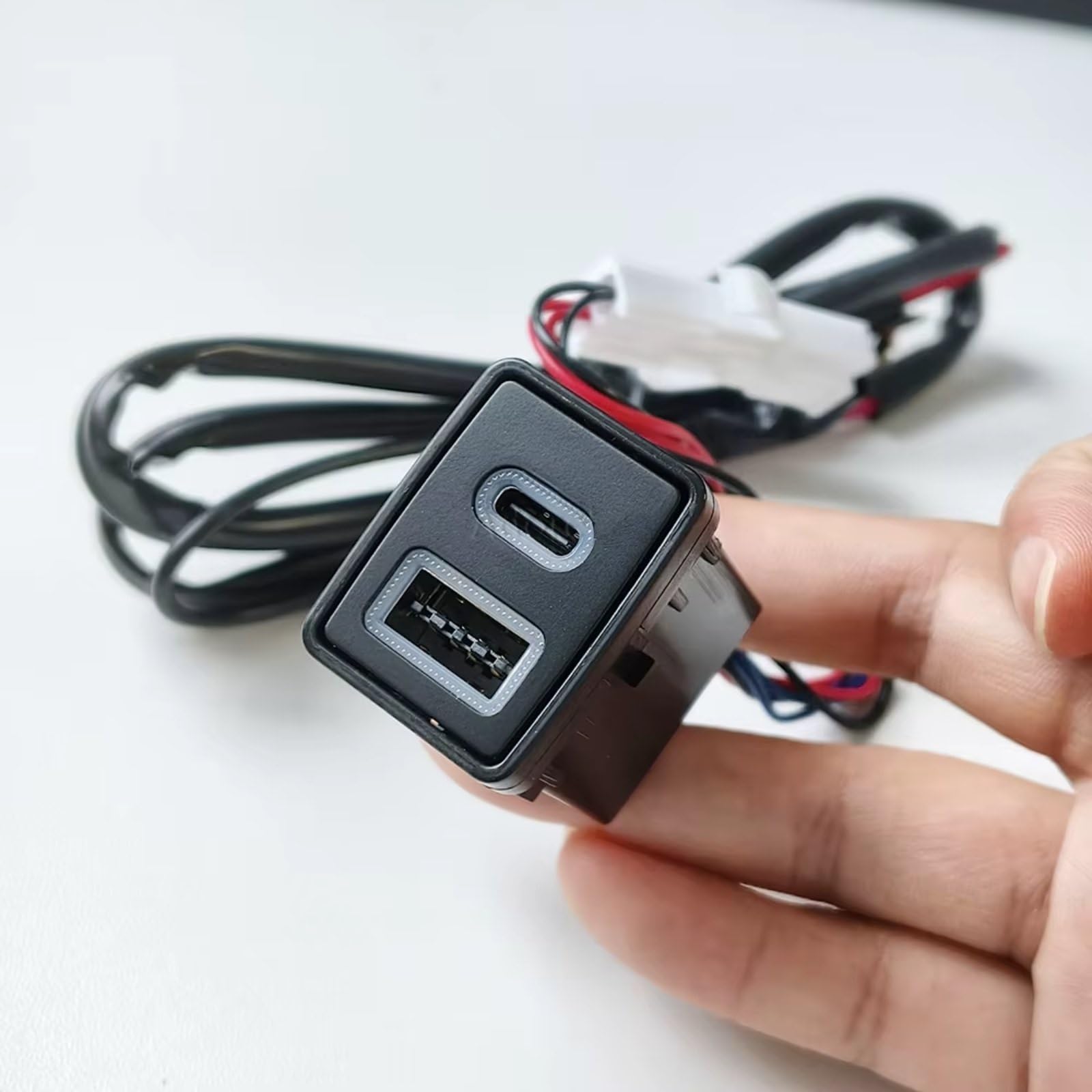 Compatible Avec Nissan Pour Teana Pour Sylphy Pour Qashqai 12 V 24 V Double Pour Type C PD QC3.0 Prise USB Étanche Remplacement Haute Vitesse Interface USB AUX voiture