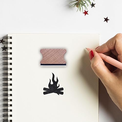 Miniatura 3 de Sello de goma para fogata, sello mediano de 1-13 para álbumes de recortes, tarjetas, manualidades