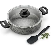 Papilla 24 cm Karn yar k Tenceresi -   ve D  Karemel ve G m  Renk Magma Desenli Cam Kapakl  S  Tencere G M
