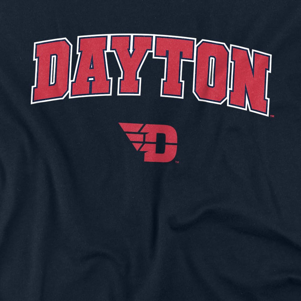 LOGOVISION University of Dayton Arch Logo Secondary Kids T Shirt (4) for Toddler Boys and Girls, Navy
