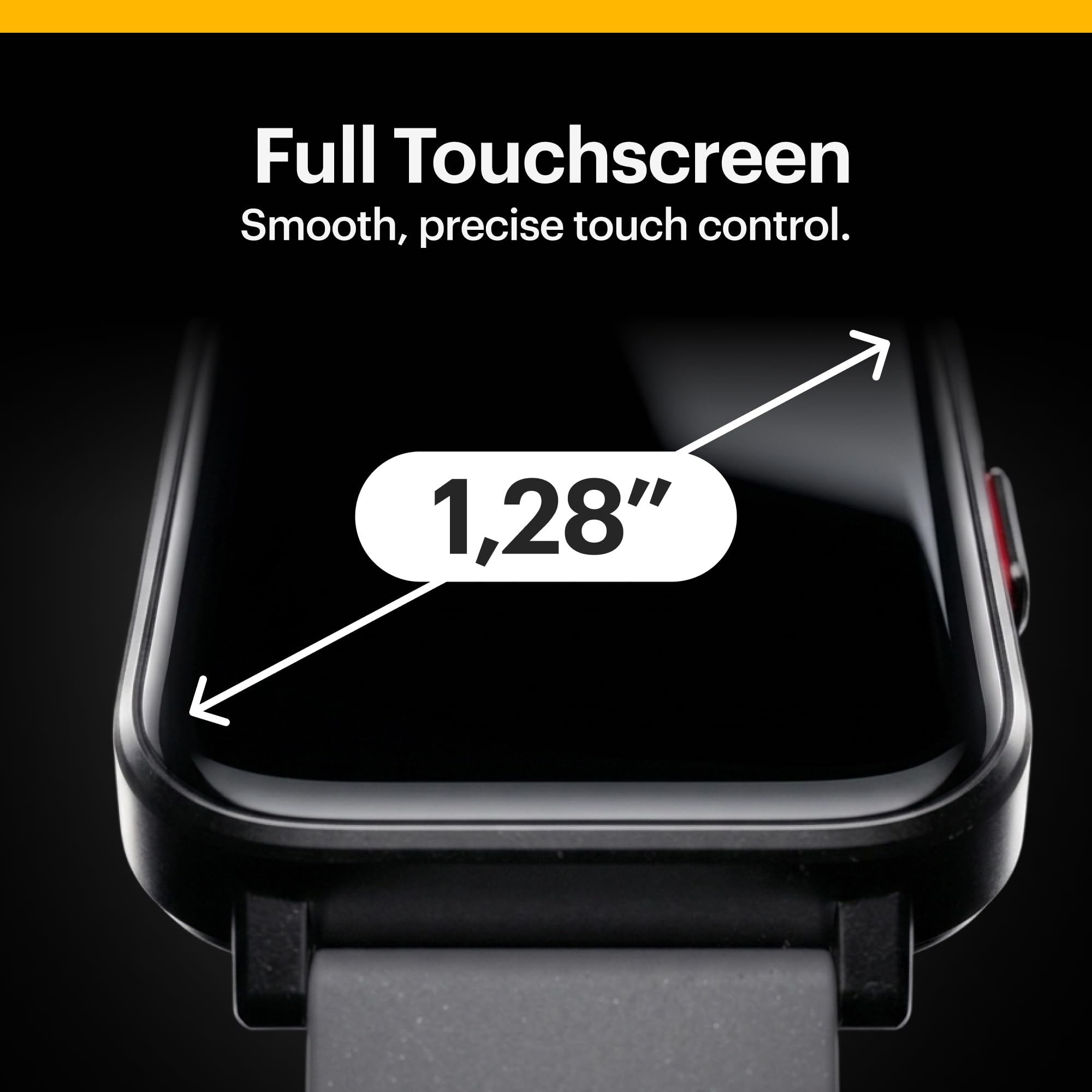 Kodak SW-7204 – Montre Connectée - Écran 33 mm HD - Appels Bluetooth & Assistant Vocal - Fréquence Cardiaque, SpO2, Stress - 32 Modes Sport - GPS - Autonomie 5 Jours - Charge sans Fil - Android & iOS