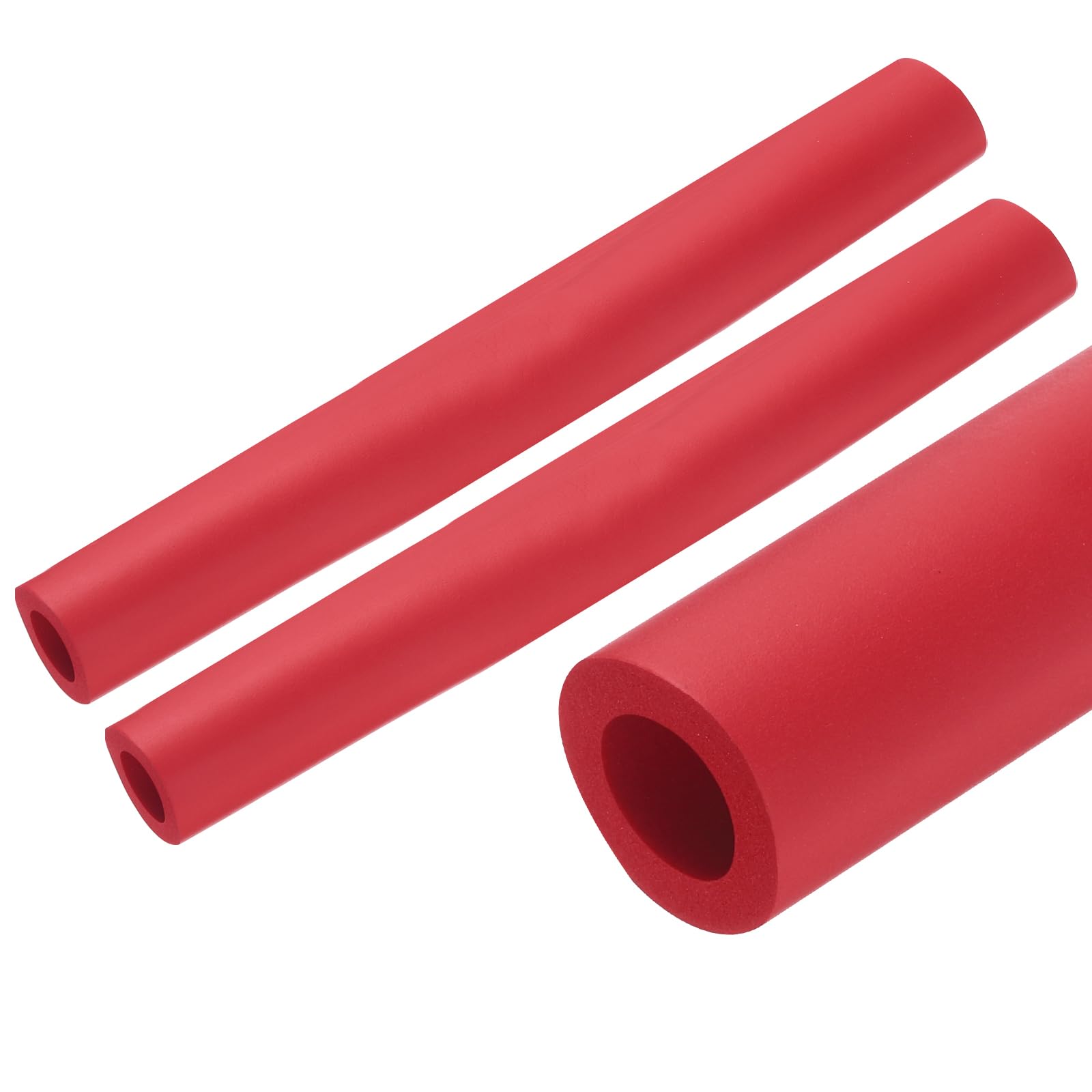 Mousse de protection rouge uxcell pour poignée de vélo et tube de fitness