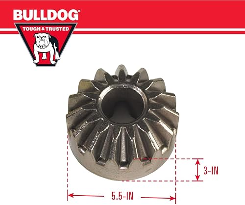 Miniatura 2 de Bulldog 500106 Kit de engranajes laterales universales plateados (para modelos de capacidad de hasta 5000 libras incluidos)