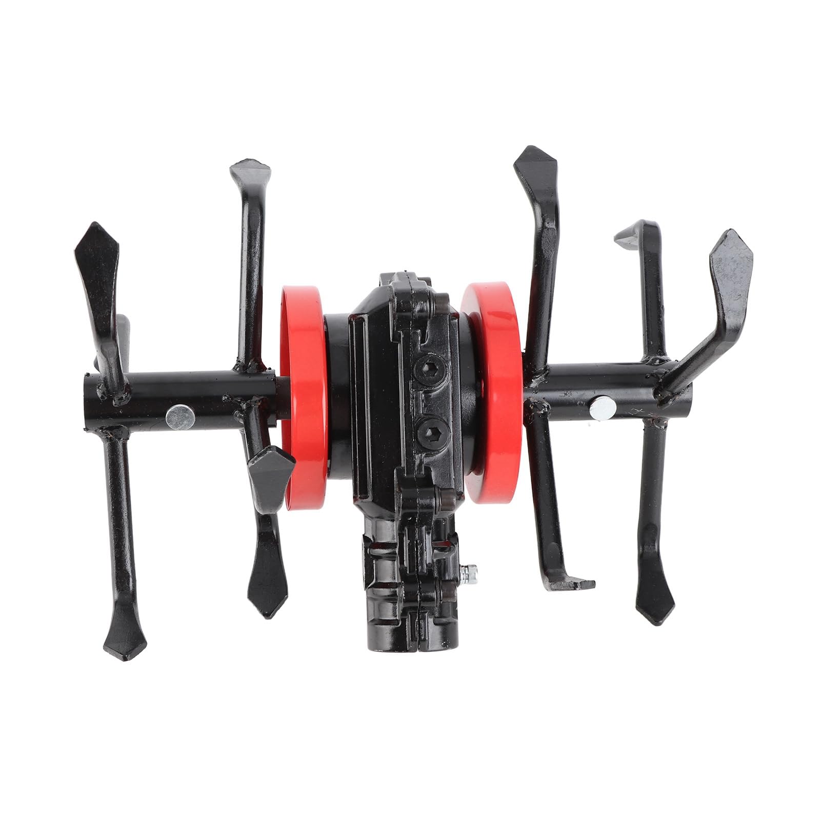 Rueda Cultivadora de 9 Dientes de 26 Mm, Aleación Premium 2 en 1, Herramienta Multiusos para Deshierbe y Aflojamiento de Suelos de Jardín de 6 Garras, Compatibilidad Universal