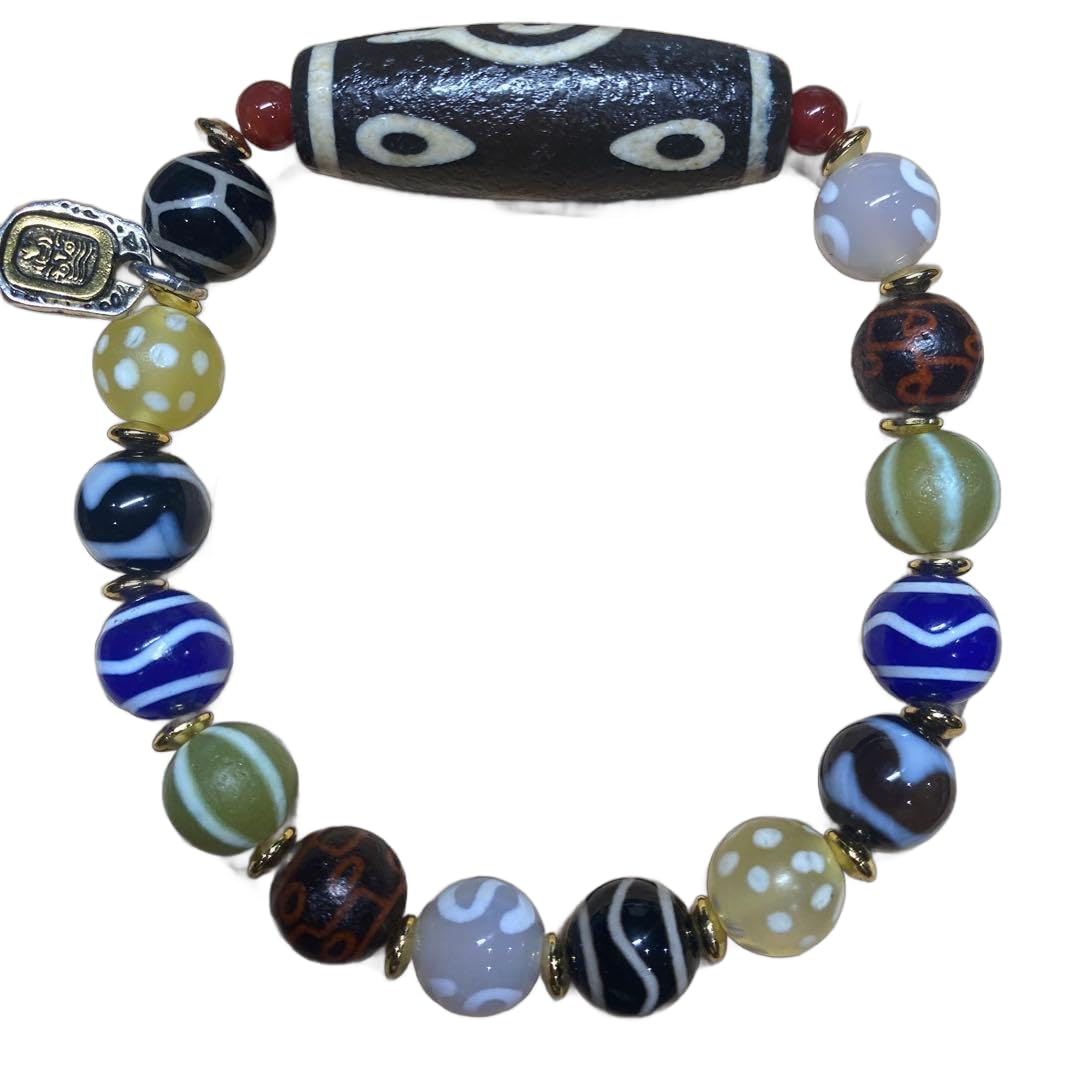 多宝天珠 ザキラム天珠 扎基拉姆天珠 ブレスレット 九眼 満天 お守り