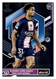 2022-23 TOPPS FINEST UEFA #44 WARREN ZAIRE-EMERY PARIS SAINT-GERMAIN SOCCER OFFICIAL TRADING CARD OF SOCCER
