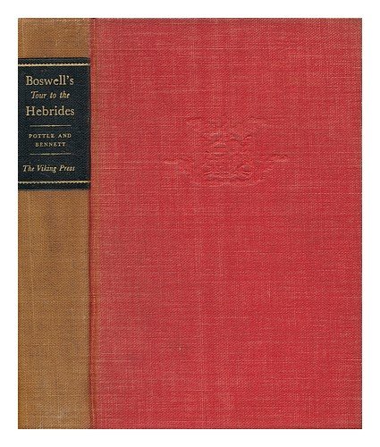Boswell's Journal of a Tour to the Hebrides Wit... B001OQUNM4 Book Cover