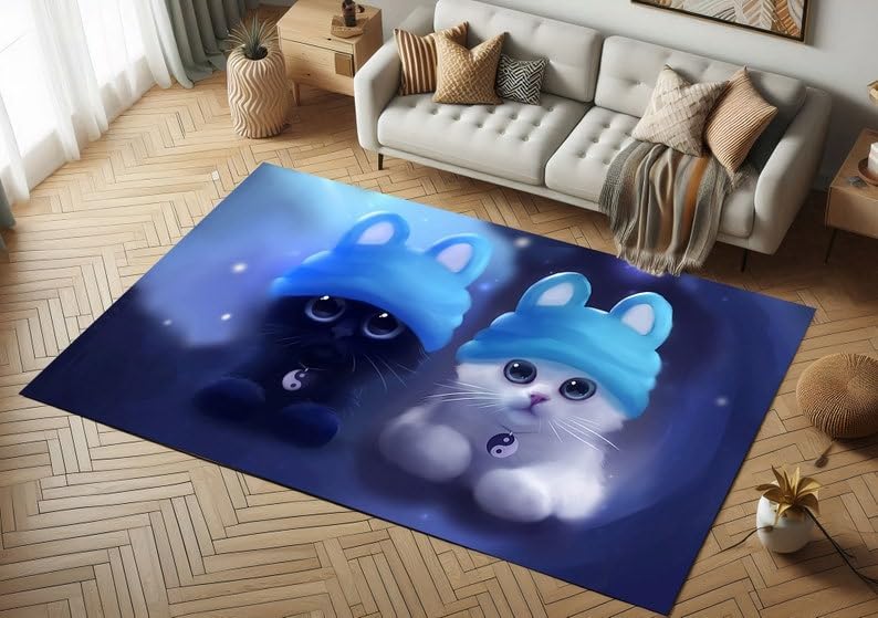 Kids Room Rug,Animal Rug,Boys Girls Room Rug,Area Rug,Trendy Rug,Popular Carpet,Modern Carpet,Non Slip Rug,Gift for Kids,Durable CarpetKR0005.1 (31”x55”)=80x140cm