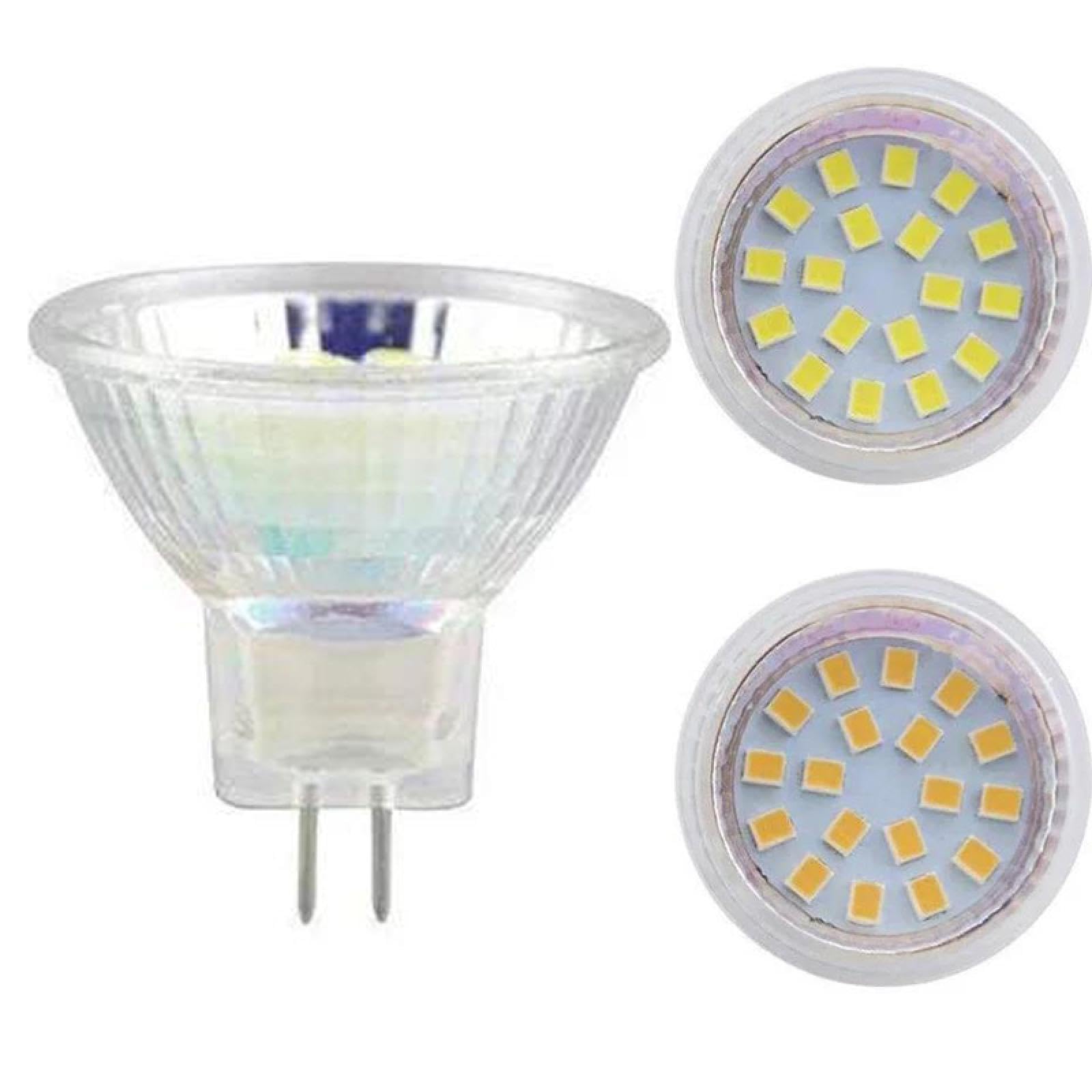 Bombillas LED MR11 AC/DC12V 2W 3W 5W Reflector LED GU4 Base de dos pines Blanco cálido 3000K MR11 Foco 3W-4PCS Coldwhite