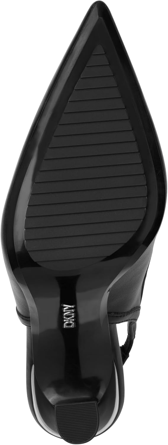 DKNY Womens Cinette Pointed Toe Slingback Dress Pump with Logo - Image 4