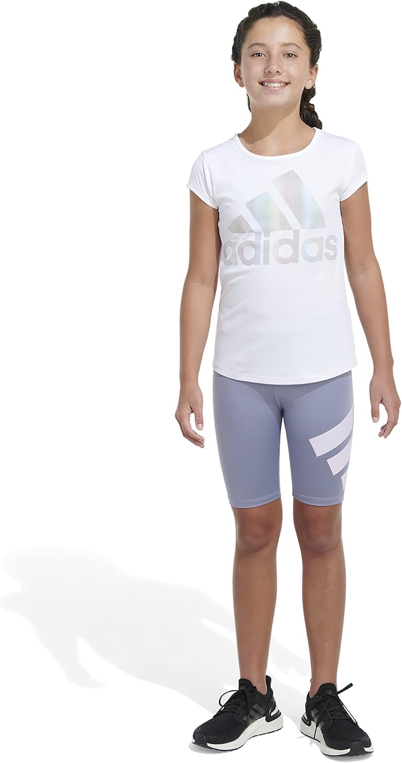 adidas Girls' Aeroready® Graphic Bike Short